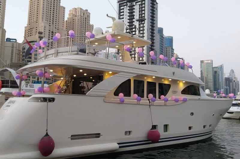 Product launch on yacht Dubai