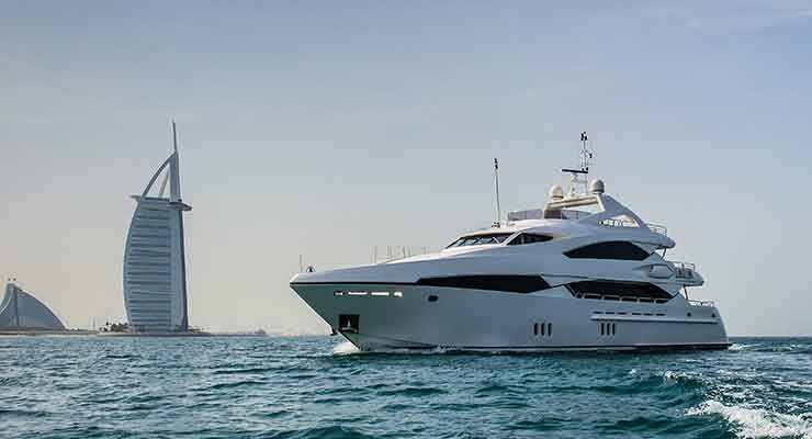 Yacht destinations in Dubai